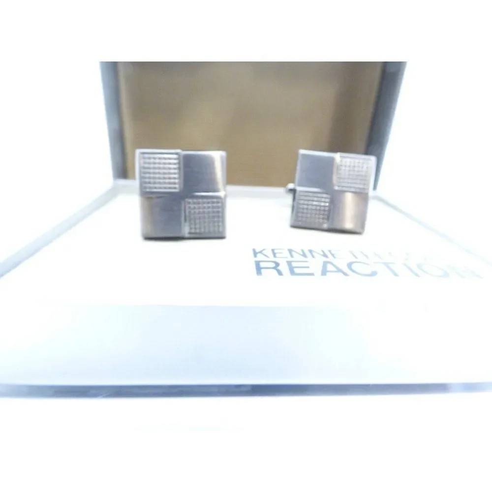 A pair of Kenneth Cole Reaction Square Metal Cufflinks
